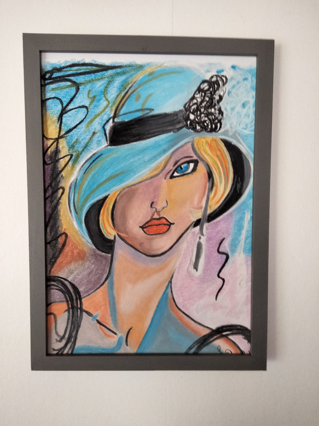  femmes chapeau format A4