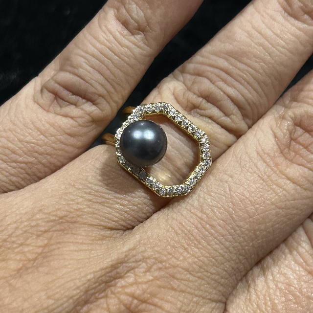 Bague Heipuni (argent 925 plaqué or)