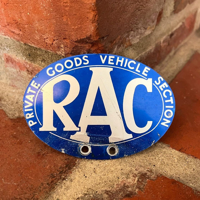 RAC Commercial Private Goods Vehicle Grill Badge