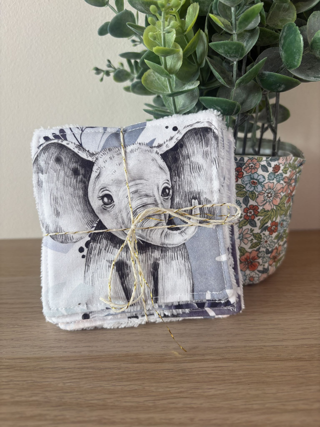 Lingettes Savane gris - lot de 5