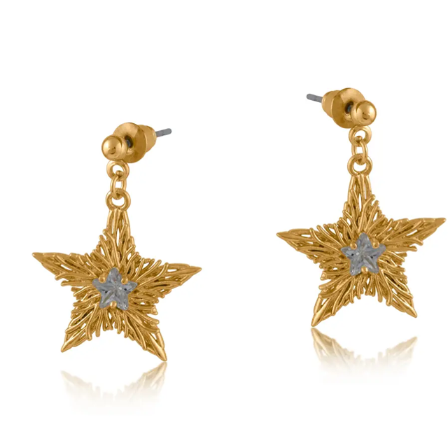 Gold Star Stud Earrings 