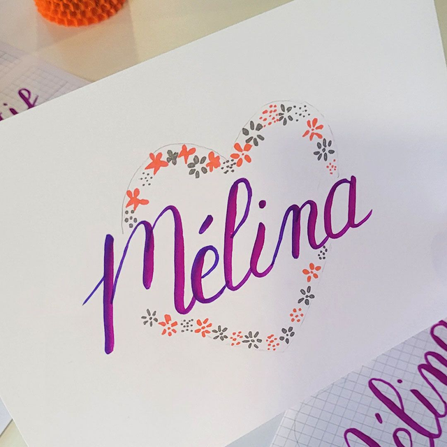 21/03 Brunch & calligraphie Prénoms fleuris