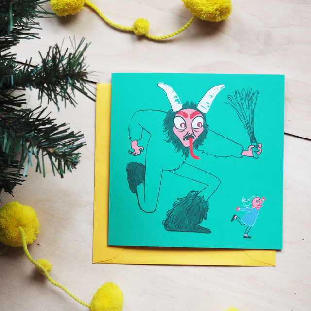 Weefolk Press Krampus Greetings Card