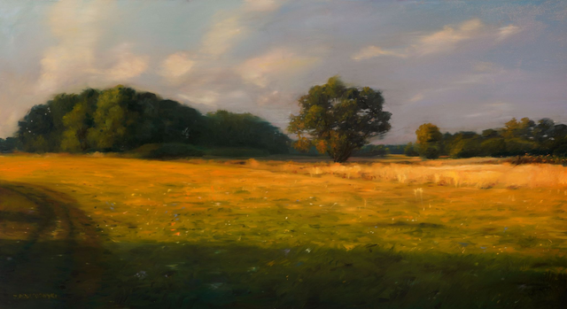 Jesień 60x110 olej płótno 2023 oprawiony