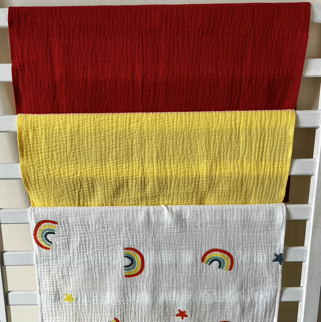 Muslin Set with Rainbow &amp; Star Print