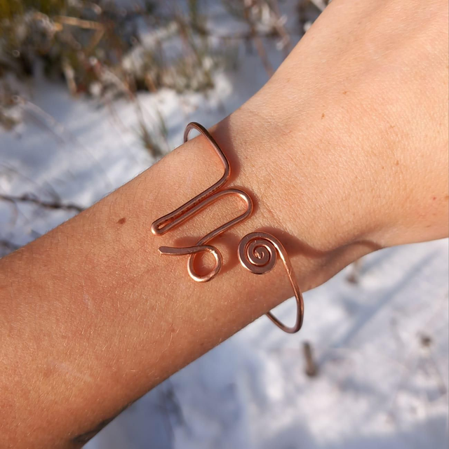 ♑️ Bracelet Cuivre Capricorne 