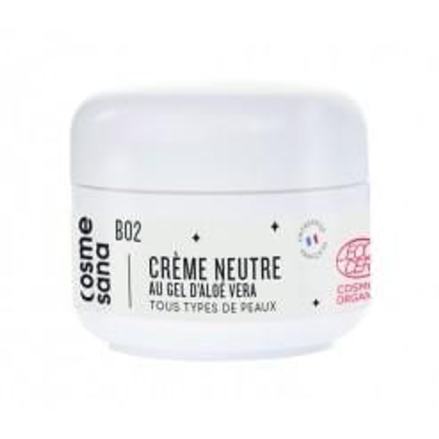 Crème neutre au gel d’aloé vera Bio - 50 ml