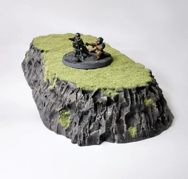 Large flat topped hill for wargaming scenery and terrain