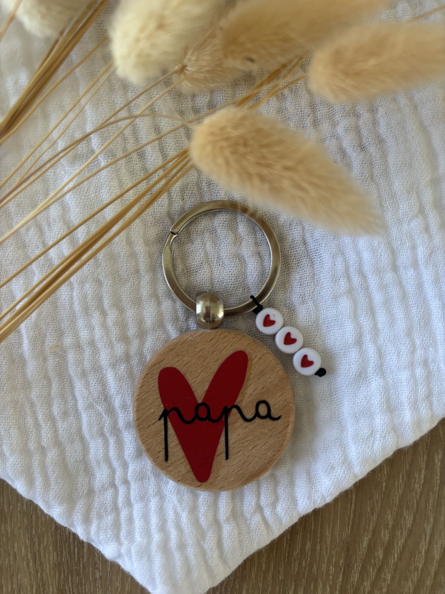 Porte-clés coeur - Papa