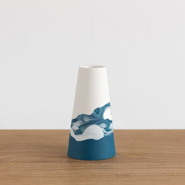 Vase - Mini - Horizons - Bleu émeraude