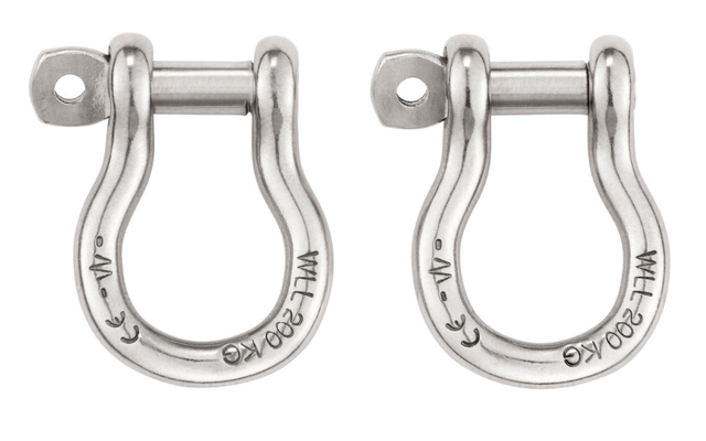 Manilles (x 2) PETZL pour connexion d'une sellette