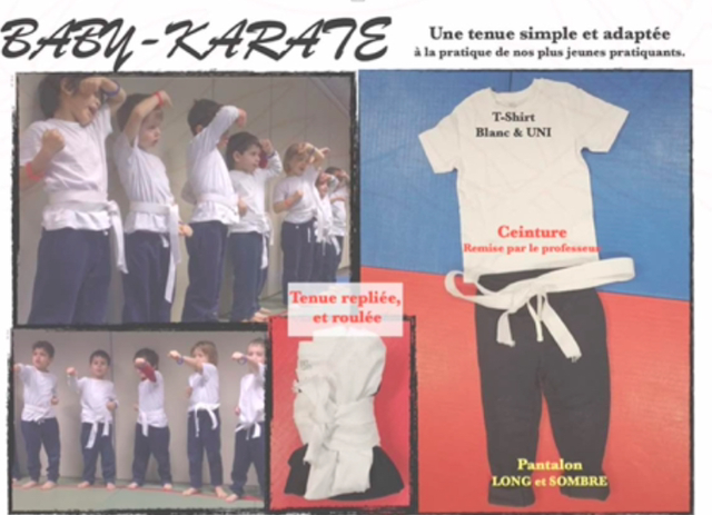 Baby-Karate ( 4 à 6 ans - 1cours/semaine)