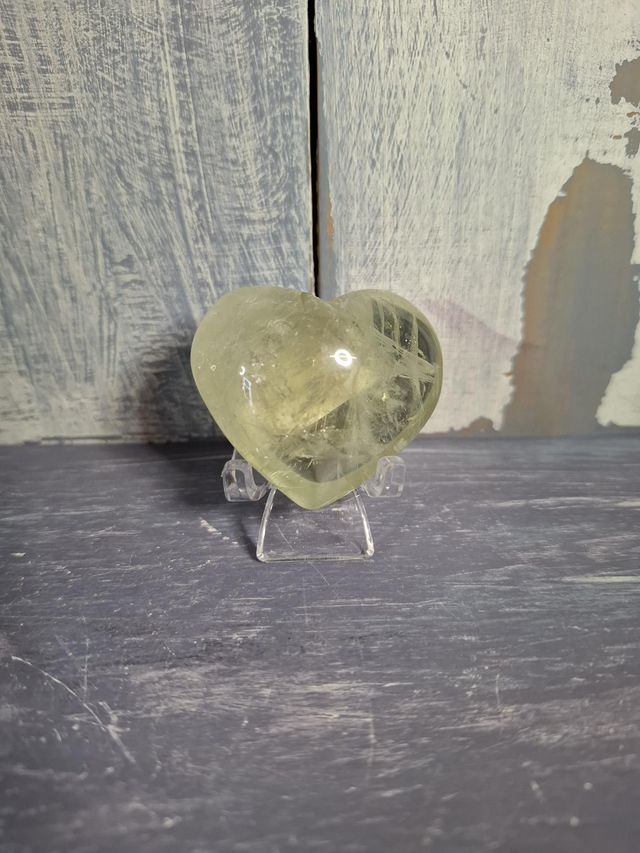 Green Quartz Heart