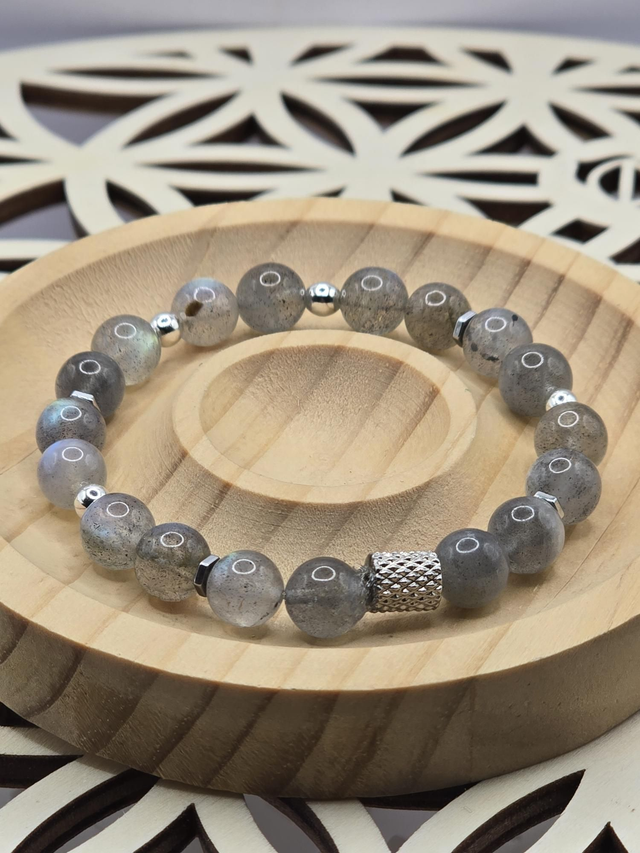 Bracelet Labradorite 0,8 cm