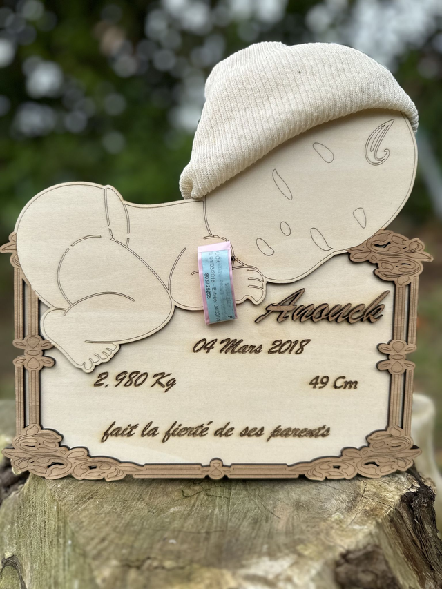 Cadre naissance personnalisable