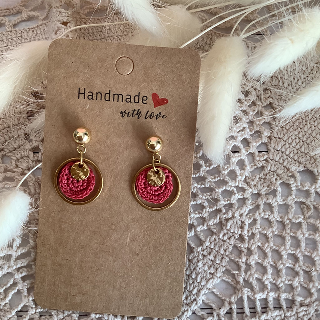 Boucles d’oreilles au crochet  Aura