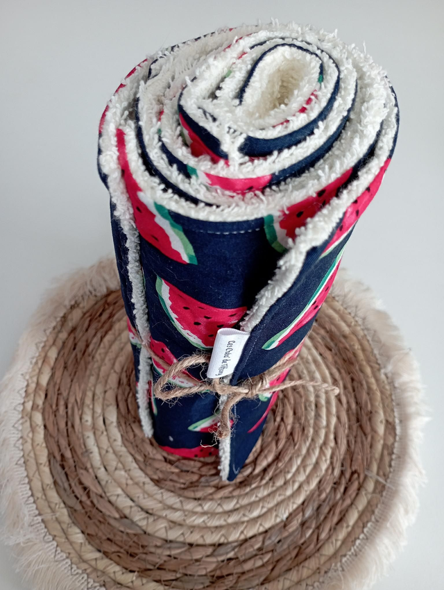 Essuie tout lavable 5 feuilles.