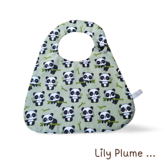 Bavoir pression panda