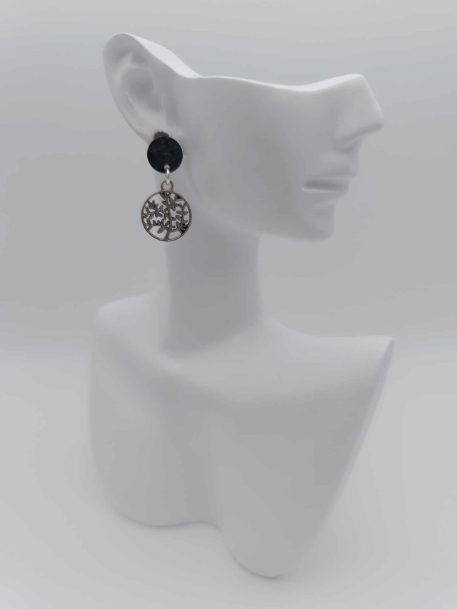 Boucles d&#039;oreilles en métal Arbre de vie