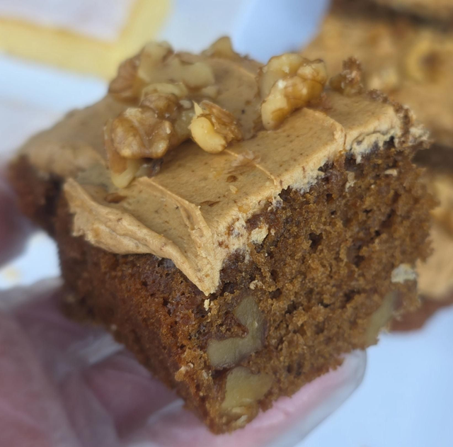 Coffee and walnut cake