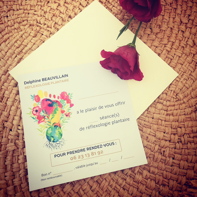 Carte cadeau 1H de réflexologie plantaire