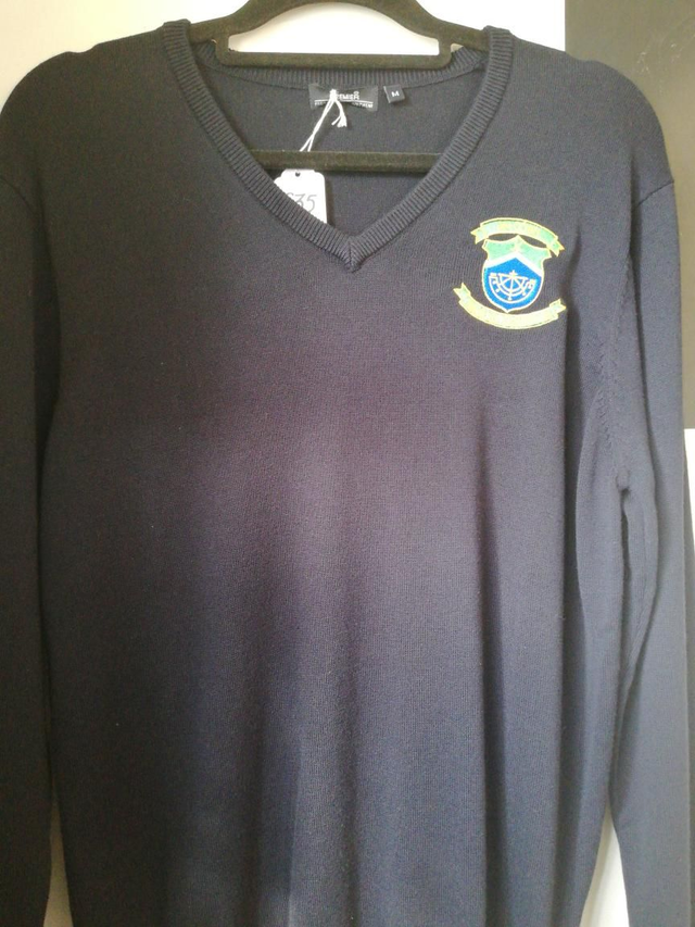 Navy V Neck Jumper. (Pre order) 