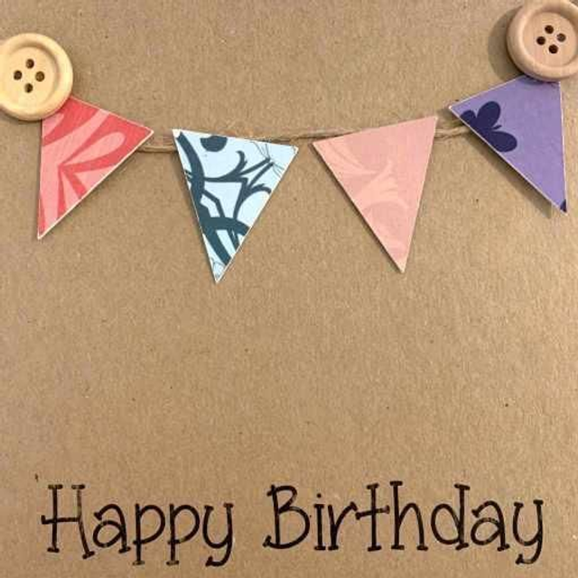 Bunting &amp; Button Craft Card