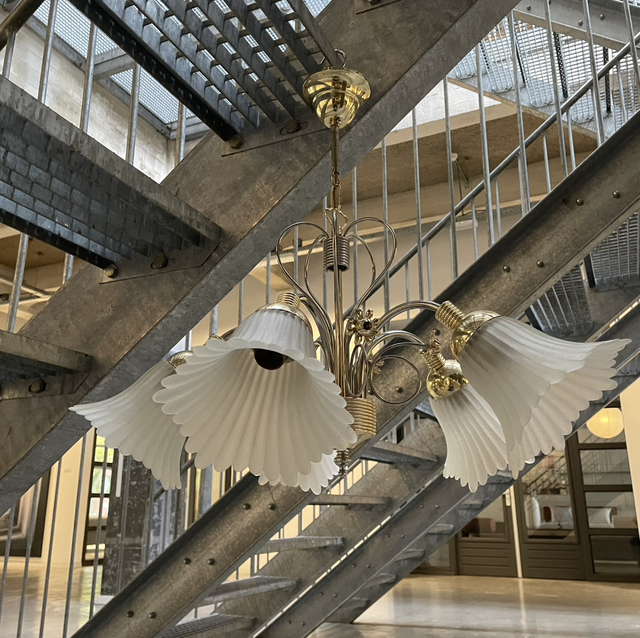 Honsel Chandelier gold and zilver