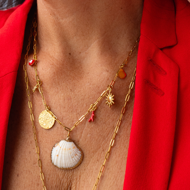 Collier charms Shell