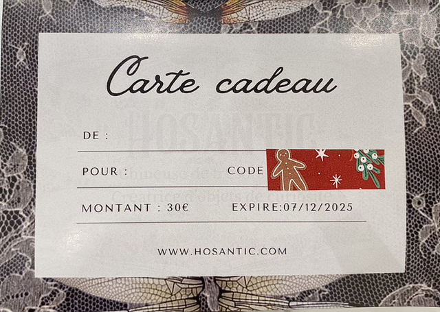 Carte cadeau 
