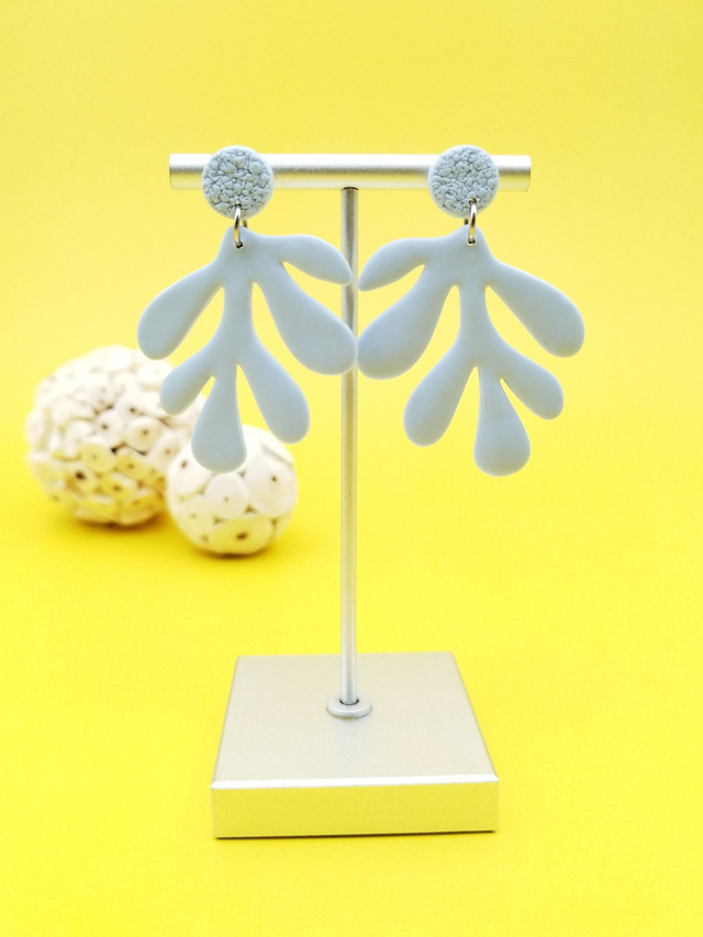 Boucles d'oreilles "Algua" Bleu pastel