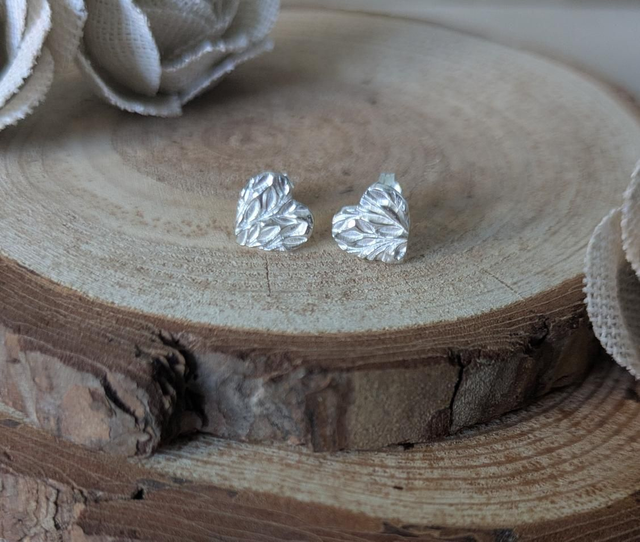 Heart studs 