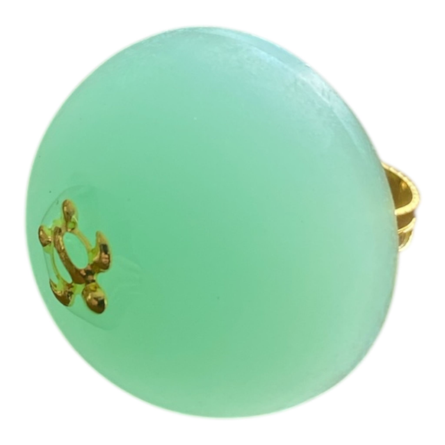 Bague tortue de mer en résine fait-main