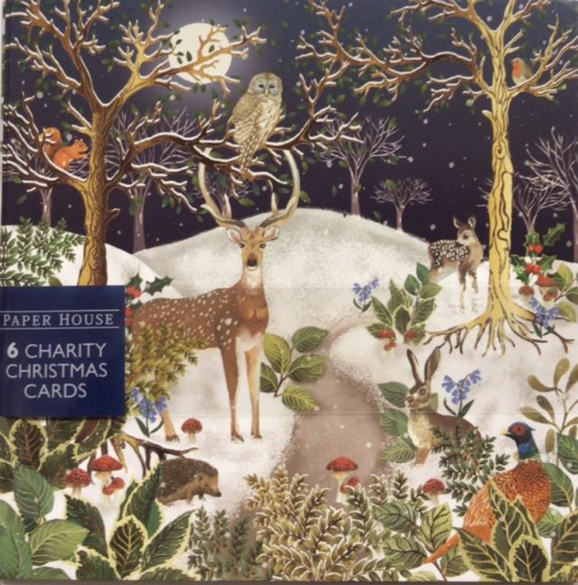 Christmas Pack of 6 by Paper House (Woodland Stag) 