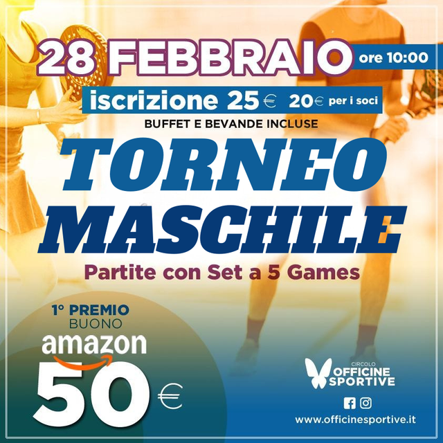 TORNEO MASCHILE 28 FEBBRAIO