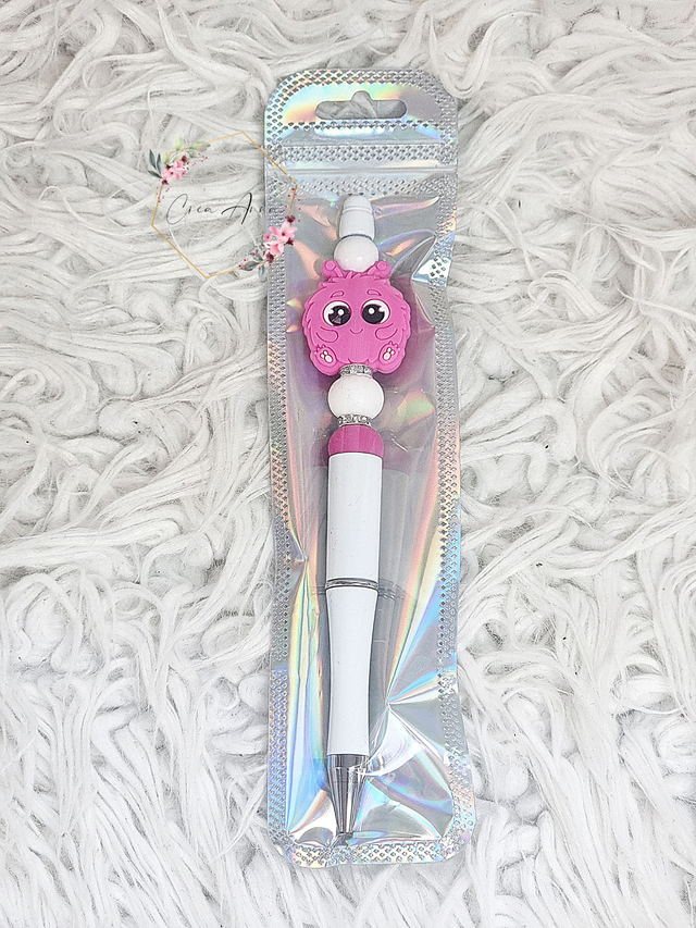 Stylo petit monstre rose