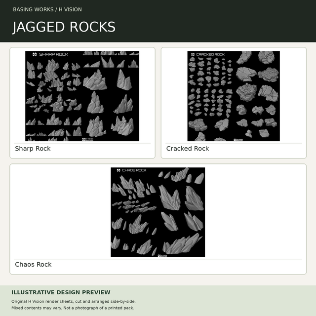 H Vision - Jagged Rocks