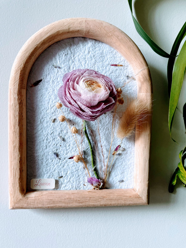 Cadre Poétique fleuri &quot;Enaé&quot;