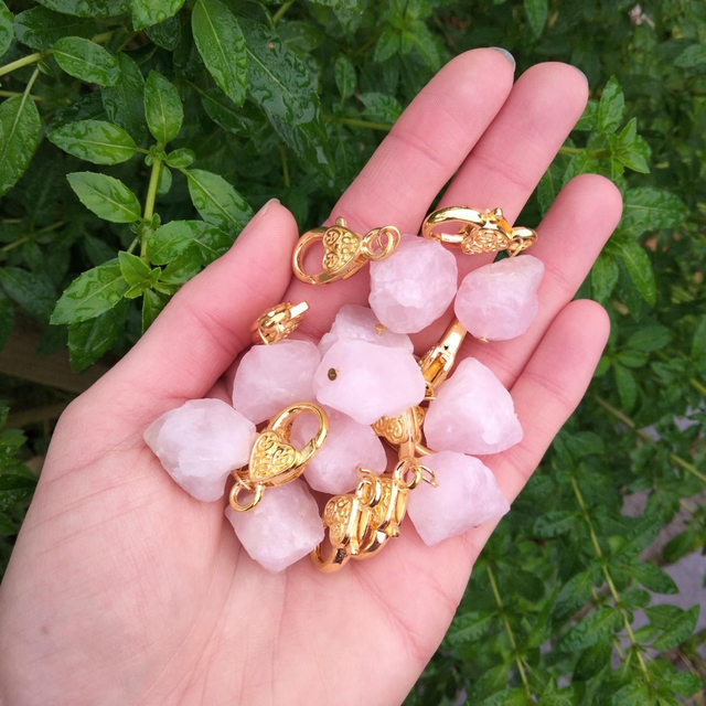 Rose Quartz Clips