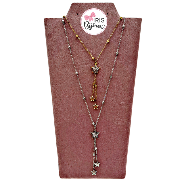 Collana con stelline pendenti 