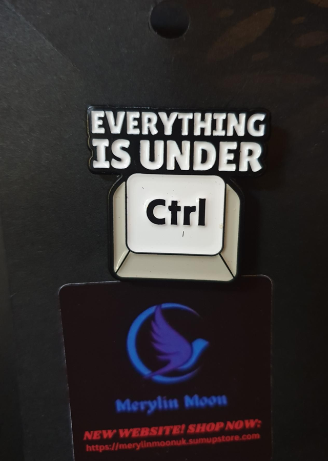Everything Is Under CTRL Pin Badge 