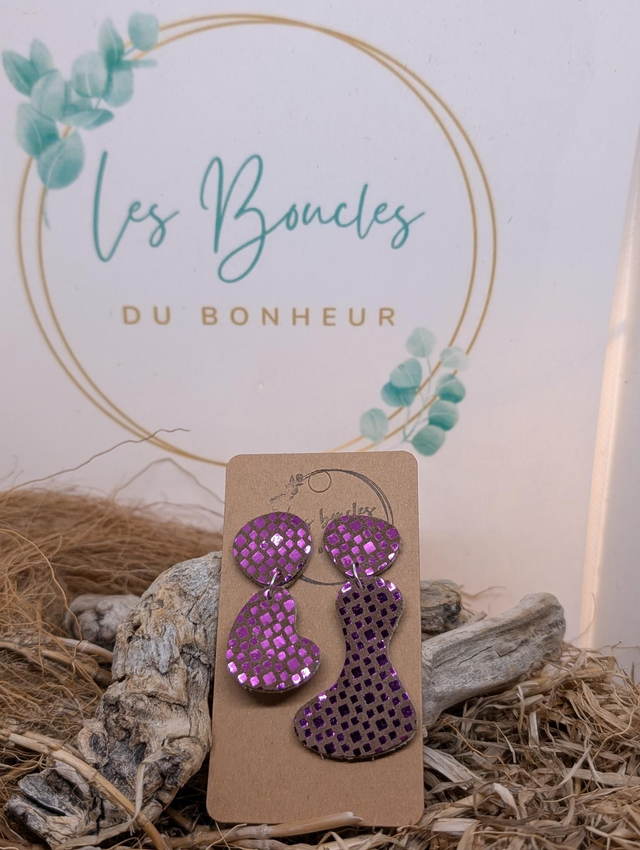 Boucles d&#039;oreilles Les jumelles ju020