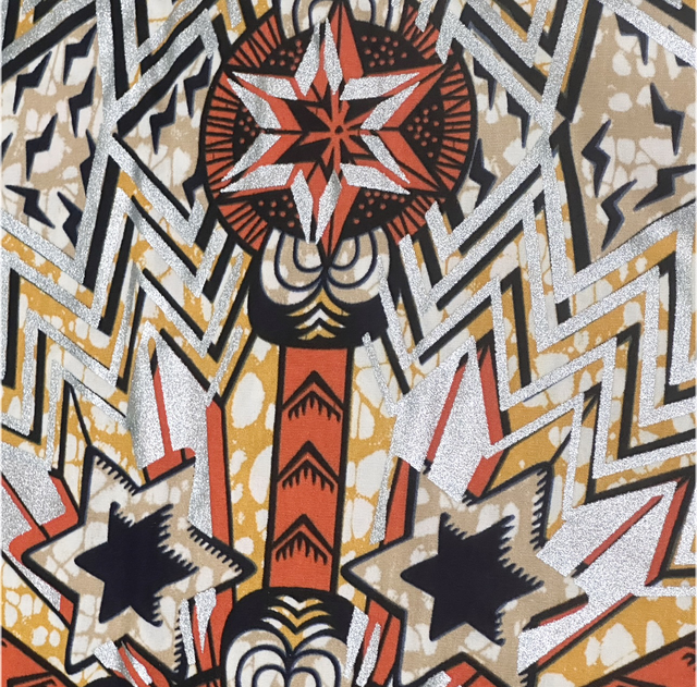 Wax Douala 2m70 Coton Pailleté