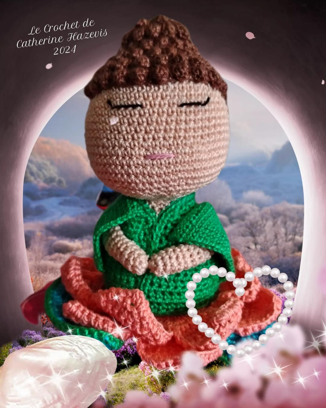 2024 Bouddha au kimono vert