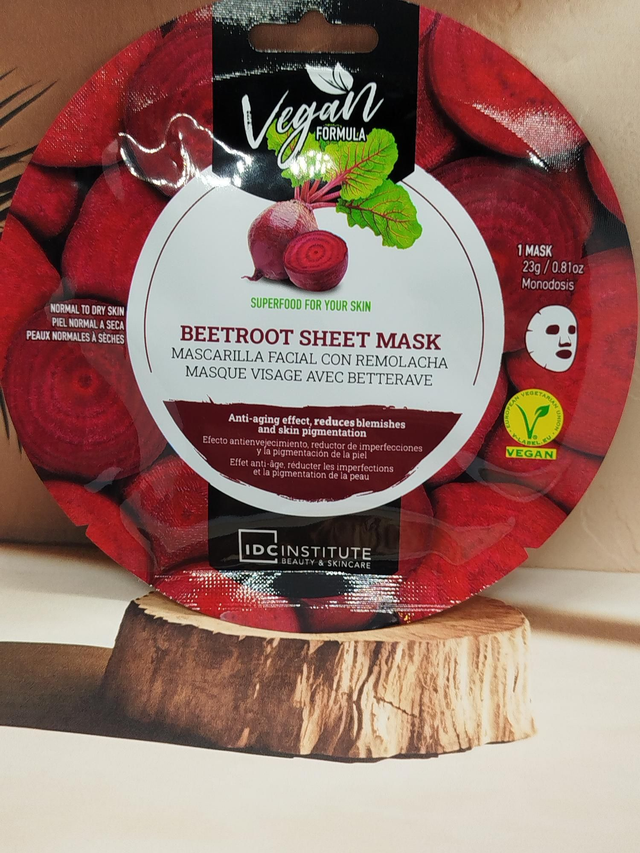 Masque visage vegan, pour peaux sèches – Betterave