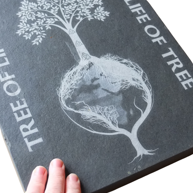 Slate Engraved Tree of Life - Life of Tree Artwork