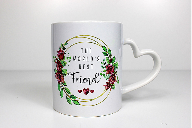 World&#039;s Best Friend 11oz Heart Handle Mug