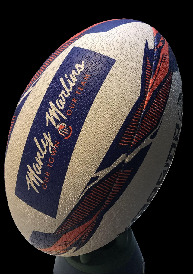Manly Rugby Branded Ball