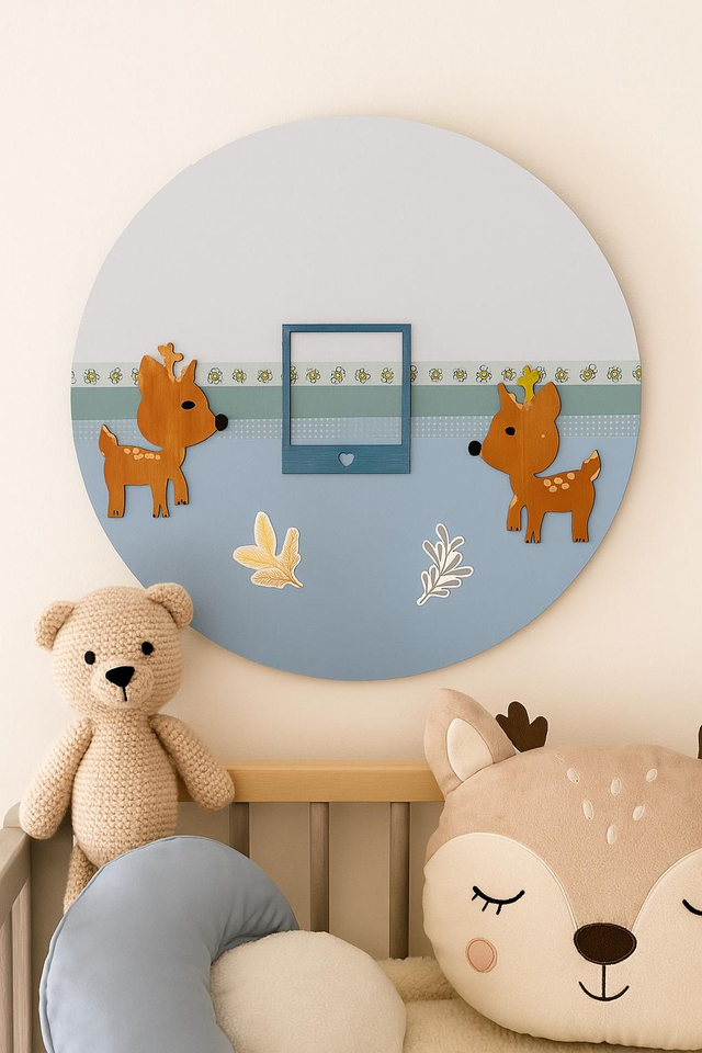 Cadre photo mural faons décoratifs 🦌