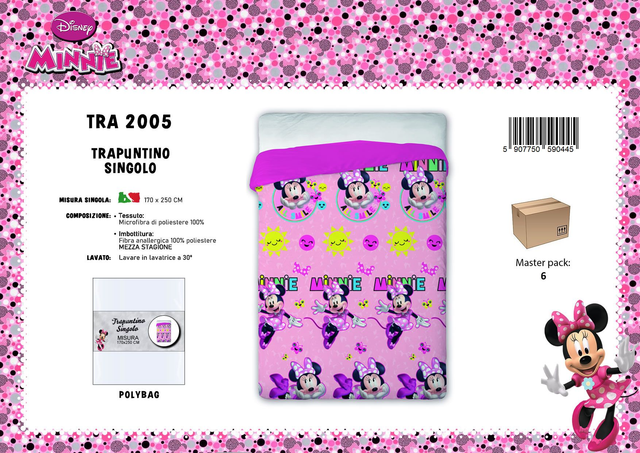 TRAPUNTINA PRIMAVERA MINNIE 1 PIAZZA